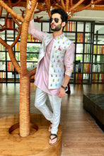 Load image into Gallery viewer, The Pink Peonies Kurta/Bandi/Trousers