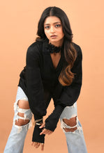 Load image into Gallery viewer, The Black Tie Back Shirt