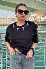 Load image into Gallery viewer, The Safety Pin Crop Tshirt