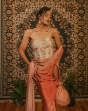 Load image into Gallery viewer, The Hummingbird Corset Saree