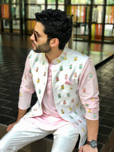 Load image into Gallery viewer, The Pink Peonies Kurta/Bandi/Trousers