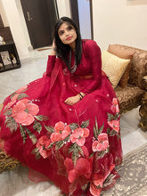 Load image into Gallery viewer, The Handpainted Cherry Blossom Lehenga