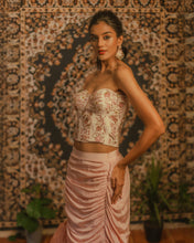 Load image into Gallery viewer, The Hummingbird Draped Skirt Set

