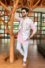 Load image into Gallery viewer, The Pink Peonies Kurta/Bandi/Trousers
