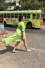 Load image into Gallery viewer, The Lime Green Button Hole Shirt/Dress
