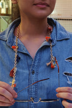 Load image into Gallery viewer, Chunky Gold Chain With Tassels And Shells
