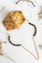 Load image into Gallery viewer, Gold Chain With Wooden Beads
