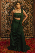Load image into Gallery viewer, The Jade Lehenga Saree
