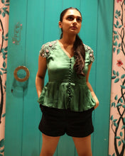 Load image into Gallery viewer, The Epaulettes Peplum Top

