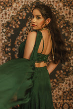Load image into Gallery viewer, The Jade Lehenga Saree
