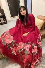 Load image into Gallery viewer, The Handpainted Cherry Blossom Lehenga
