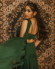 Load image into Gallery viewer, The Jade Lehenga Saree
