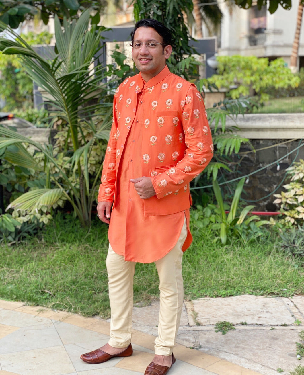 The Sunflower Bandi/Kurta/Trouser