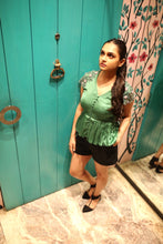 Load image into Gallery viewer, The Epaulettes Peplum Top
