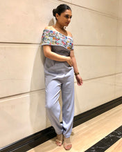 Load image into Gallery viewer, The Periwinkle Bardot Jumpsuit
