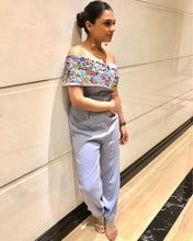 Load image into Gallery viewer, The Periwinkle Bardot Jumpsuit
