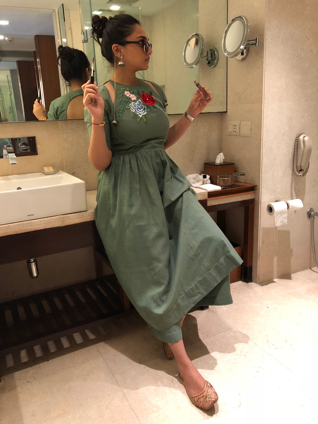 The Moss Green Kurta