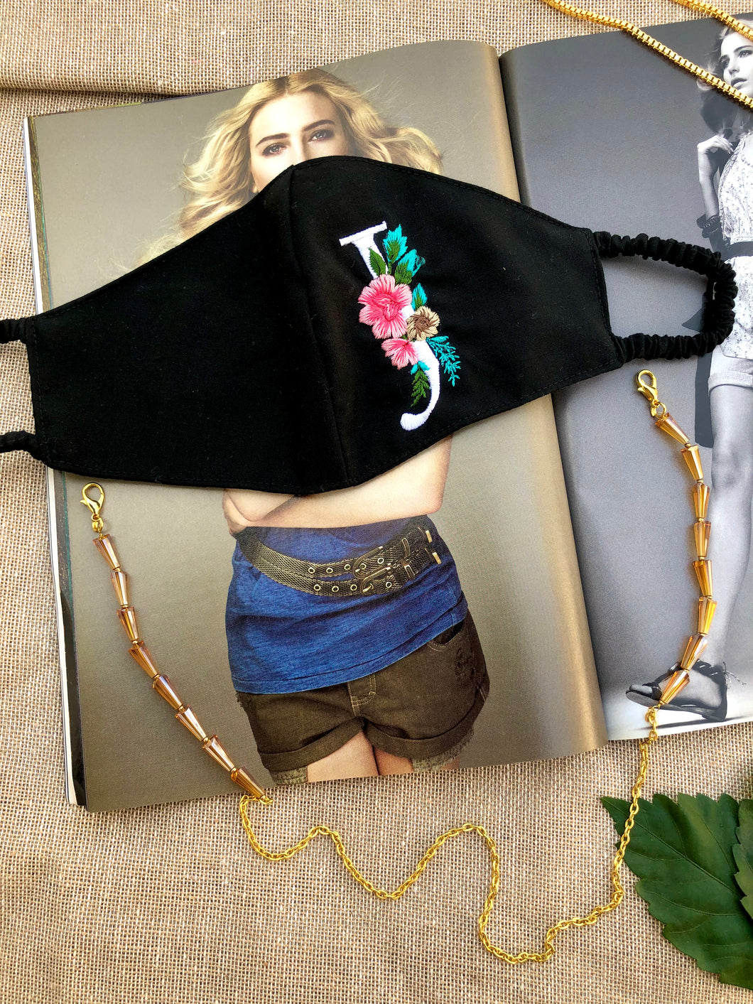 Gold Conical Beaded Chain